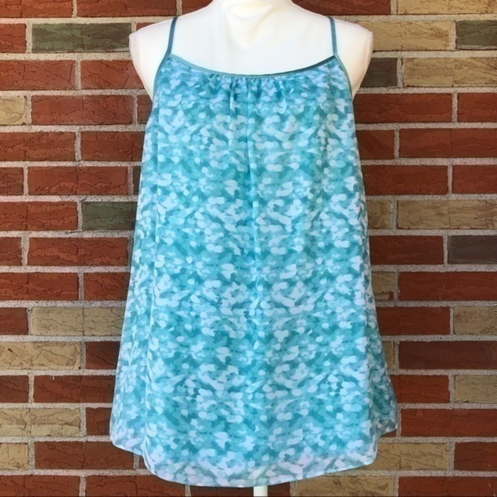 NWT Brooks Brothers Seafoam Green White Silk Halter Top ☀️